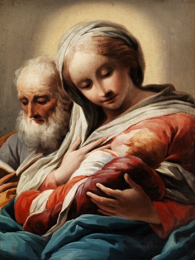 Maria mit dem Kind und Josef von Domenico Pedrini